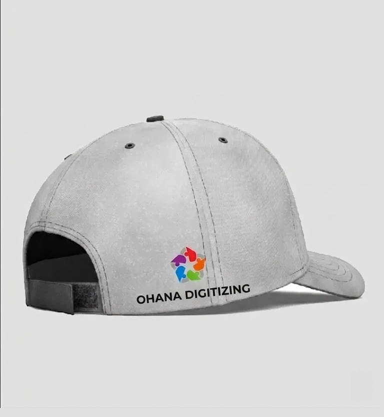 A cap with Ohana Digitizing logo