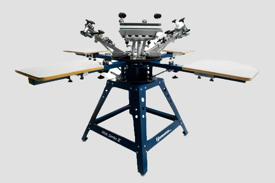 Screen printing with multiple colors and designs